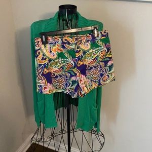 Ralph Lauren 2 pc shorts and cardigan